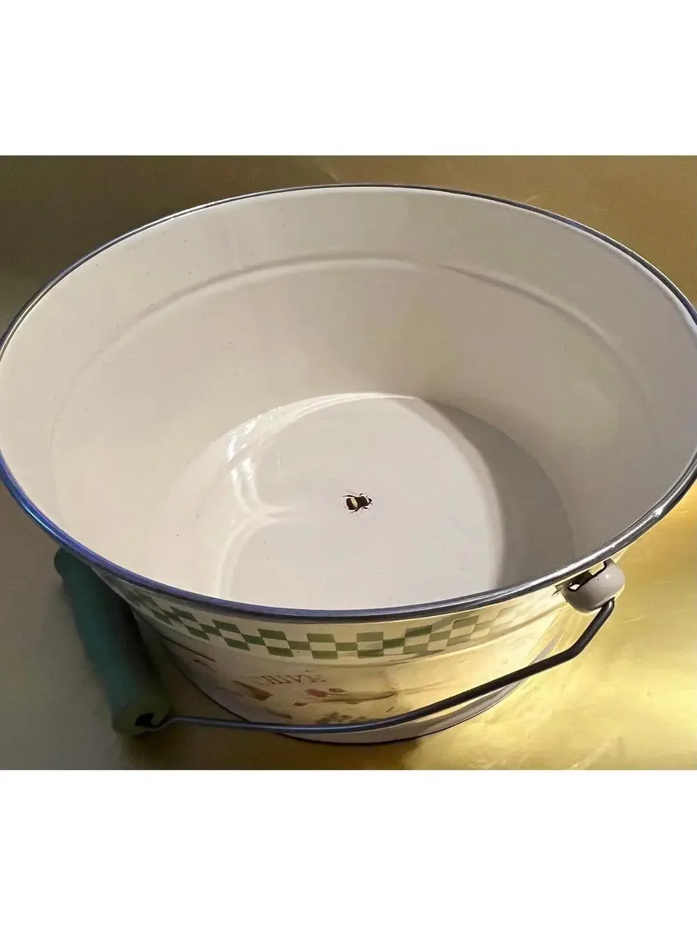 Marjorie Bastin Natures Sketchbook Enamel Handle Garden Bucket